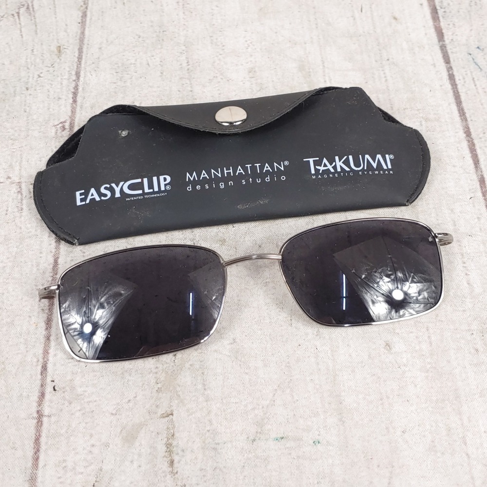 Takumi Easyclip Manhattan Design Studio Magnetic Sunglasses CC 821/20 USED